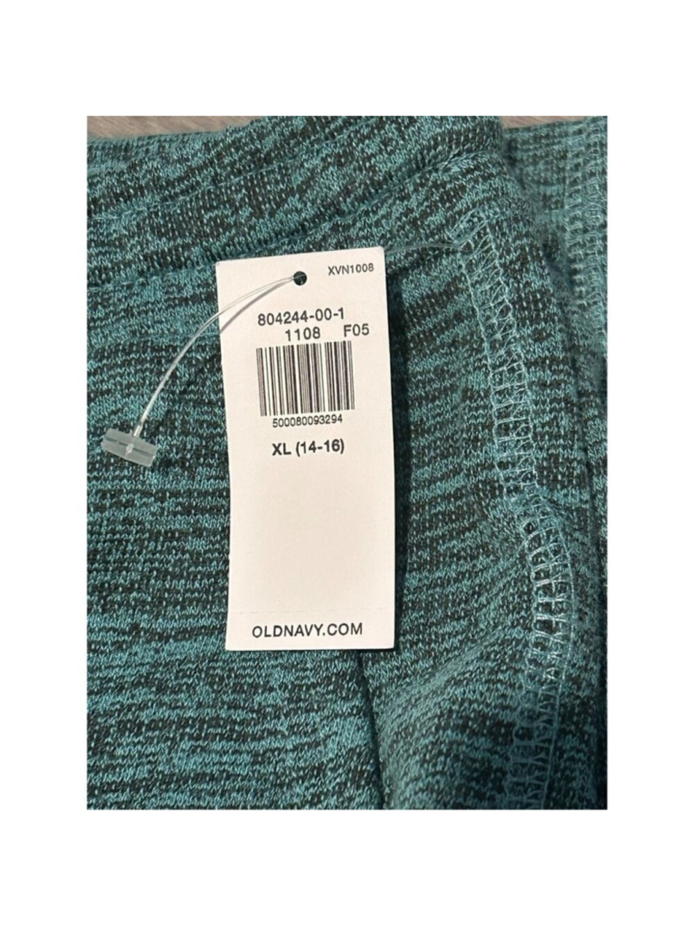 Old Navy Boys XL 14-16 Teal Space Dye Fleece Drawstring Shorts New With Tags - Picture 3 of 5